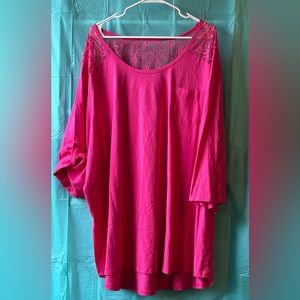 New without tag Pink Shirt from Roaman’s 4X